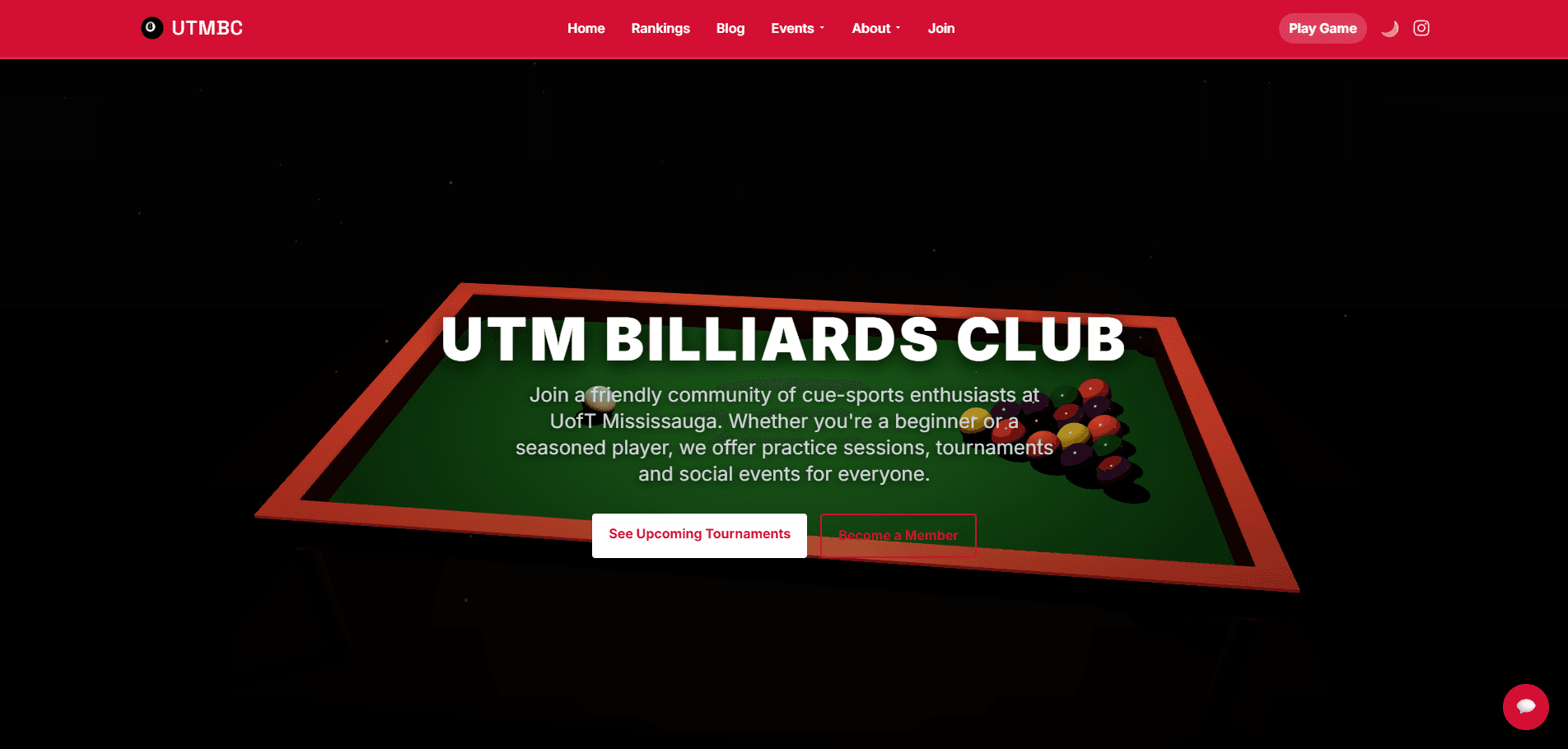 UTM Billiards Platform preview
